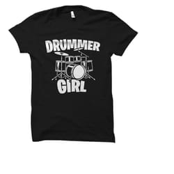 drummer girl shirt. drummer girl gift. drummer shirt.