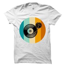 dj shirt. vinyl record shirt. turntable shirt. music