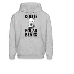 polar bear hoodie. polar bear gift. cute polar