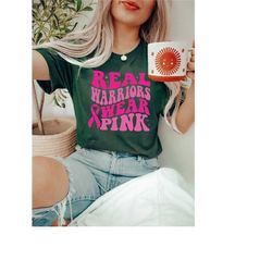 real warriors wear pink shirt, pink ribbon tee,