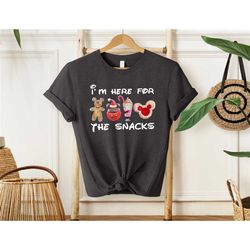 disney im here for the snacks, epcot christmas shirt, gingerbread tee, disney snack shirt, christmas vacation shirt, dis