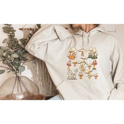 mushroom sweatshirt | cottagecore sweatshirt | mushroom clothing | nature sweatshirt | forestcore plus size cottage core