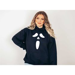 ghost face hoodie, halloween hoodie, ghost face, scream hoodie, ghost hoodie, ghostface hoodie, fall hoodie, ghost sweat
