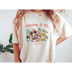 comfort colors disneyland shirt,mickey and friends shirts,disney shirts,disney family shirts,disneyworld shirts,comfort