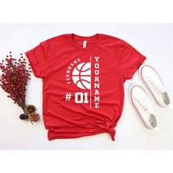 customized basketball shirt, your name basketball, personalized basketball shirt, game day shirt, basketball season, tea