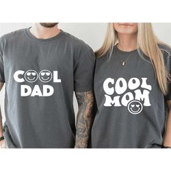 comfort colors dad shirt,comfort colors mom shirt,cool dad shirt,cool mom shirt,smiley face shirt,father's day shirt,mot