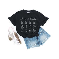 personalized grandma shirt, nana shirt, comfort colors grandma gift, custom grandma's garden tee, customized mother's da