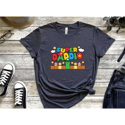 father's day shirt,super daddio game shirt,new dad shirt,super mommio shirt,super kiddio shirt,gift for dad,family match
