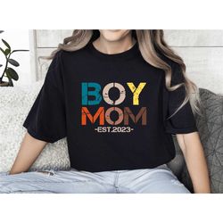 boy mama est 2023 shirt, mom life shirt, mother's day sweatshirt, funny mother's day gift, mom of boys, gift for mom, cu