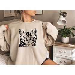 cat sweatshirt, cat mom sweatshirt, cute cat sweatshirt, funny sweatshirt, cat lover sweatshirt, pet lover sweatshirt