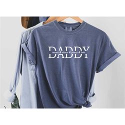 comfort colors dad shirt,custom dad shirt with kids names, father's day shirt, personalized dad shirt, custom daddy shir