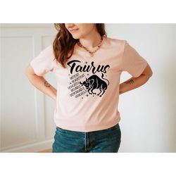 taurus shirt, astrology shirt, zodiac shirt, taurus gift, taurus birthday gift, horoscope shirt, zodiac gift, zodiac sig