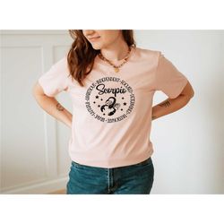 scorpio shirt, astrology shirt, scorpio gift, zodiac shirt, scorpio zodiac, horoscope shirt, zodiac gifts, scorpio sign,