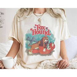 vintage the fox and the hound classic poster shirt, copper and tod t-shirt, animal kingdom, disney family vacation, disn