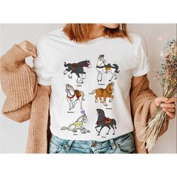 princess horses shirt, disney horses shirt, disney princess t-shirt, family matching tee gift ideas for men women