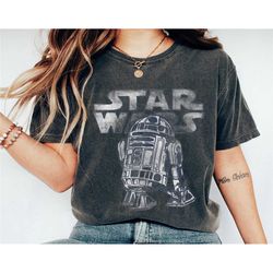 r2-d2 vintage style graphic shirt, star wars t-shirt, family matching tee gift ideas for men women