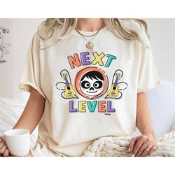 next level shirt, miguel t-shirt, coco tee, disney family vacation, disneyland trip