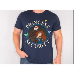 princess security shirt, brave shirt, brave and king fergus shirt, disney dad shirt, father's day gift ideas for new dad