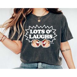 lots of laughs shirt, chip 'n' dale t-shirt, rescue rangers tee, double trouble, disney family vacation, disneyland trip