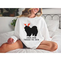chow chow dog through the snow shirt, christmas dog shirt, dog mom t-shirt, dog mama tee, pet lovers, dog lovers gift