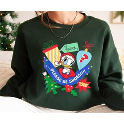 daisy duck christmas holiday shirt, please be shoes t-shirt, mickey and friends, very merry christmas, disney xmas outfi