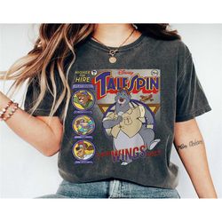 if its got wings i'll fly it poster shirt, talespin t-shirt, baloo tee, animal kingdom, disney family vacation, disneyla