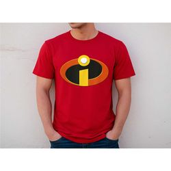 incredibles logo costume shirt, incredibles t-shirt, halloween costume tee, disney family vacation, disneyland trip