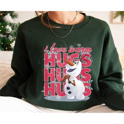 christmas olaf shirt, i love warms hugs t-shirt, frozen tee, disney family vacation, disneyland trip