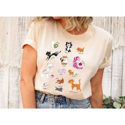 disney cats group shirt, disney animals shirt, cats t-shirt, animal kingdom, family matching tee gift ideas for men wome