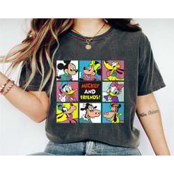 mickey and friends grid shirt, minnie, clarabelle cow, horace horsecollar t-shirt, magic kingdom, disney family vacation