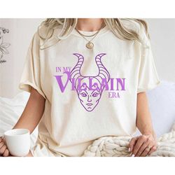 in my villain era shirt, maleficent t-shirt, disney villains tee, family vacation, disneyland trip