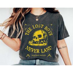skull rock the lost boys shirt, peter pan t-shirt, neverland, magic kingdom tee, disney family vacation, disneyland trip