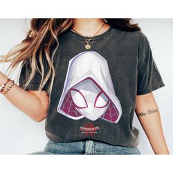 spider-gwen mask graphic shirt, spider-man 2023 shirt, across the spider-verse tshirt, spider-girl shirt gift ideas for