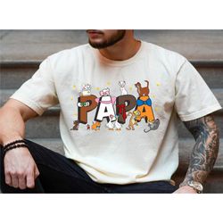 custom title papa shirt, the aristocats dad tshirt, the aristocats characters, father's day shirt great gift ideas for m