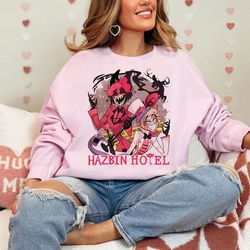 hazbin hotel alastor and lucifer t-shirt, helluva boss alastor and lucifer long sleeve shirt, hazbin hotel lucifer chara