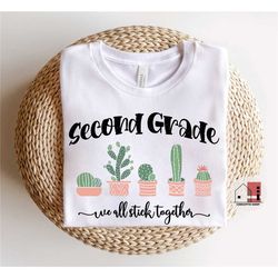 second grade teacher shirt, 2nd grade teacher tee, second grade teacher shirts, matching teacher tees, elementary teache