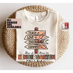 customized kindergarten teacher shirt, kindergarten teacher shirt, teacher team shirt, back to school team shirts, first