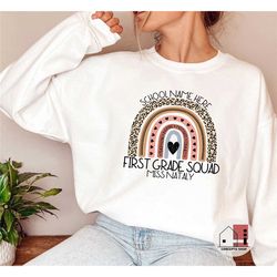 custom teacher sweatshirt, fall teaching pullover, personalized teacher sweater, teacher gift, cute teach present, boho