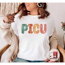 picu nurse shirt, wildflowers pediatric nurse shirt, baby nurse tee, nurse appreciation, pediatric intensive care unit n