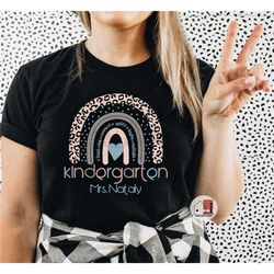customized kindergarten teacher shirt, kinder crew teaching tee, elementary teacher tee, teacher team tees, gift for tea