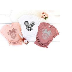 leopard minnie shirt,leopard mickey shirt,animal print shirt, safari