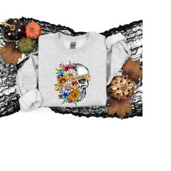 kinda emotionless kinda emotional shirt, flower skull shirt,