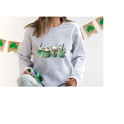 st. patrick's coffee shirt, lucky latte shirt, st