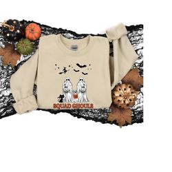 squad ghouls sweatshirt,scary halloween shirt,ghost halloween sweatshirt,pumpkin halloween,shirt,ghost