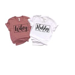est hubby wifey shirts,hubby wifey tee,honeymoon teejust married