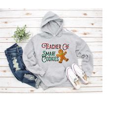 teacher christmas shirt,teacher of smart cookies,christmas teacher shirt,christmas