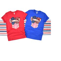 4th of july pig shirt, pig bubblegum bandana,funny