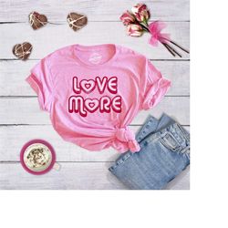 love more, heart love shirt, big heart tee,