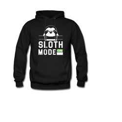 sloth lover hoodie. sloth sweater. sleeping sweatshirt. lazy