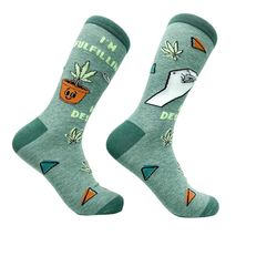 unisex i'm fulfilling my destiny weed socks, weed